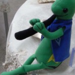 ココペリが石に．．メッセージがわかってびっくりぽん＾＾